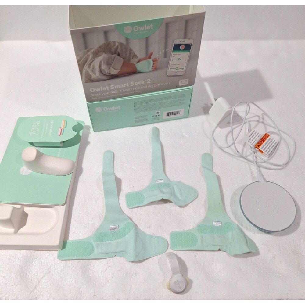 Owlet Smart Sock 2 Baby Health Monitor Heart Rate Oxygen Levels Lost Micro USB